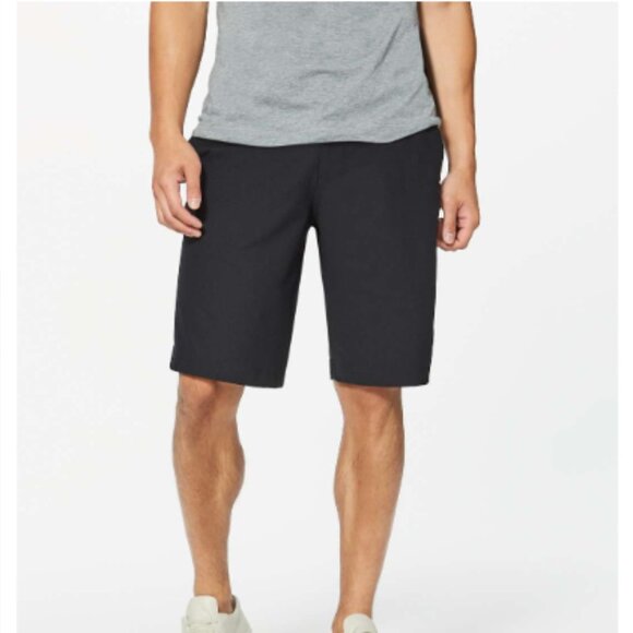 Lululemon Men's The Works Short Sz 34 Warpstreme 10" Black Travel Casual Stretch - Picture 1 of 11
